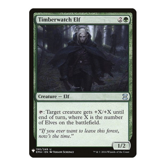 Timberwatch Elf (LIST) #190 Uncommon (Lightly Played) The List Reprints Magic: The Gathering: 2026