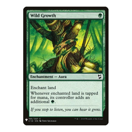 Wild Growth (LIST) #165 Common (Lightly Played) The List Reprints Magic: The Gathering: 2026
