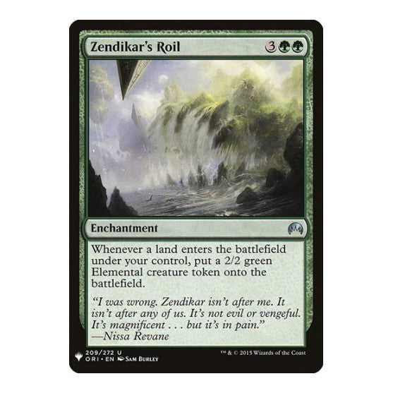 Zendikar's Roil (LIST) #209 Uncommon (Lightly Played) The List Reprints Magic: The Gathering: 2026