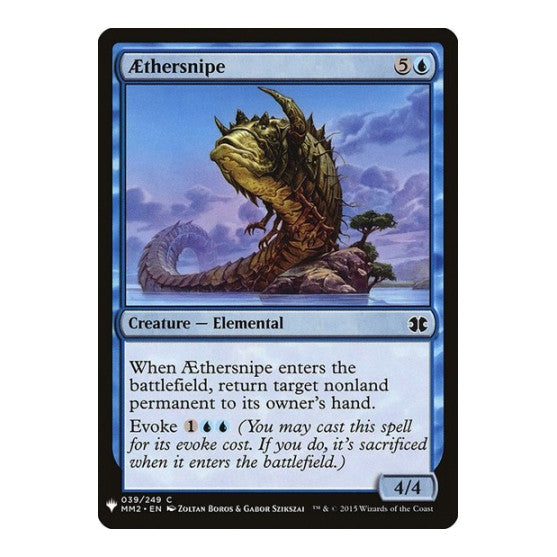 Aethersnipe (LIST) #39 Common (Lightly Played) The List Reprints Magic: The Gathering: 2026
