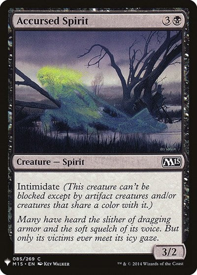 Accursed Spirit (LIST) #M15-85 Common (Lightly Played) The List Reprints Magic: The Gathering: 2026
