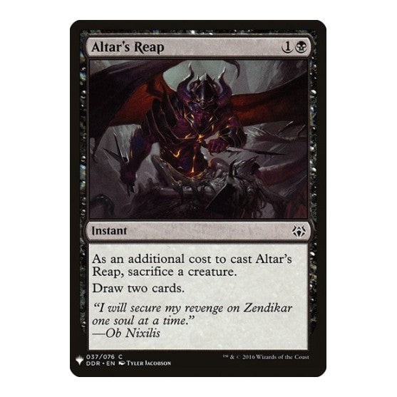 Altar's Reap (LIST) #37 Common (Lightly Played) The List Reprints Magic: The Gathering: 2026