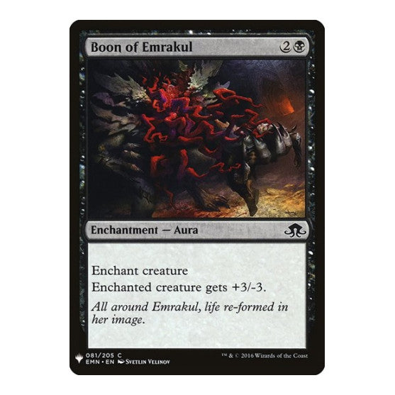 Boon of Emrakul (LIST) #81 Common (Lightly Played) The List Reprints Magic: The Gathering: 2026