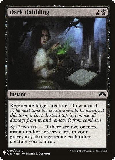 Dark Dabbling (LIST) #89 Common (Lightly Played) The List Reprints Magic: The Gathering: 2026