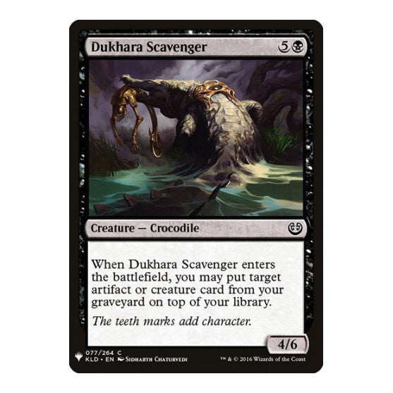 Dukhara Scavenger (LIST) #77 Common (Lightly Played) The List Reprints Magic: The Gathering: 2026