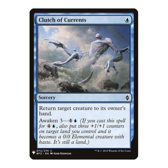 Clutch of Currents (LIST) #72 Common (Lightly Played) The List Reprints Magic: The Gathering: 2026