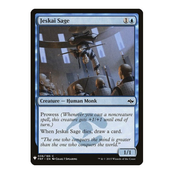 Jeskai Sage (LIST) #38 Common (Lightly Played) The List Reprints Magic: The Gathering: 2026