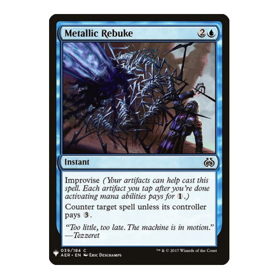 Metallic Rebuke (LIST) #39 Common (Lightly Played) The List Reprints Magic: The Gathering: 2026