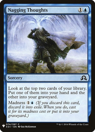 Nagging Thoughts (LIST) #SOI-74 Common (Lightly Played) The List Reprints Magic: 2026