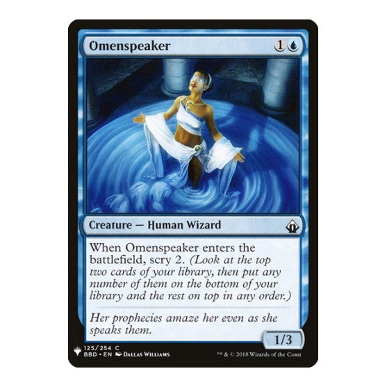 Omenspeaker (LIST) #125 Common (Lightly Played) The List Reprints Magic: The Gathering: 2026