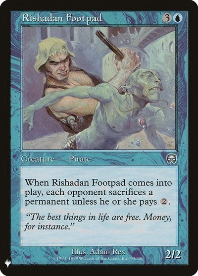 Rishadan Footpad (LIST) #MMQ-94 Uncommon (Lightly Played) The List Reprints Magic: 2026
