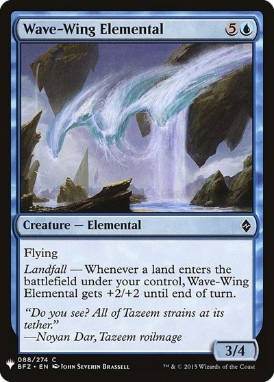 Wave-Wing Elemental (LIST) #88 Common (Lightly Played) The List Reprints Magic: The Gathering: 2026