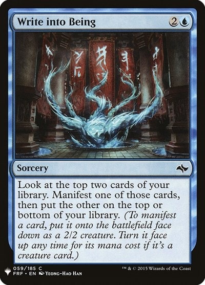 Write into Being (LIST) #59 Common (Heavily Played) The List Reprints Magic: The Gathering: 2026
