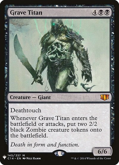 Grave Titan (LIST) #C14-145 Mythic Rare (Lightly Played) The List Reprints Magic: 2026