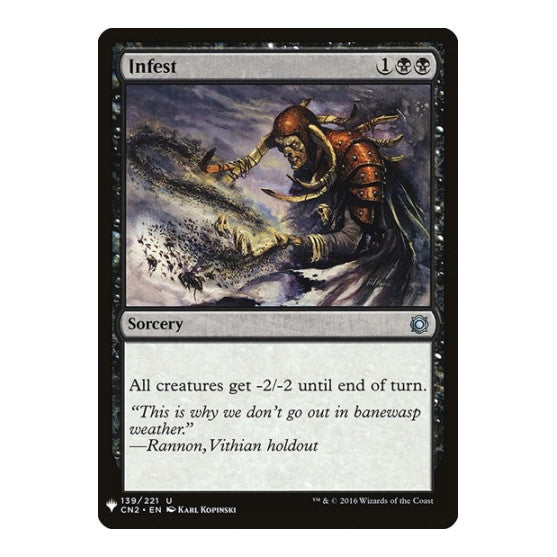 Infest (LIST) #139 Uncommon (Lightly Played) The List Reprints Magic: The Gathering: 2026
