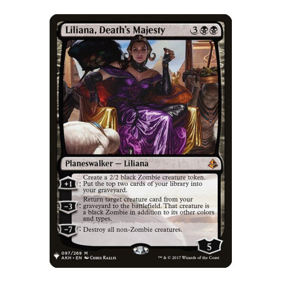 Liliana, Death's Majesty (LIST) #097/269 Mythic Rare (Lightly Played) The List Reprints Magic: The Gathering: 2026