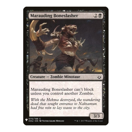 Marauding Boneslasher (LIST) #70 Common (Lightly Played) The List Reprints Magic: The Gathering: 2026