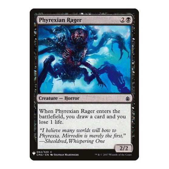 Phyrexian Rager (LIST) #62 Common (Lightly Played) The List Reprints Magic: The Gathering: 2026