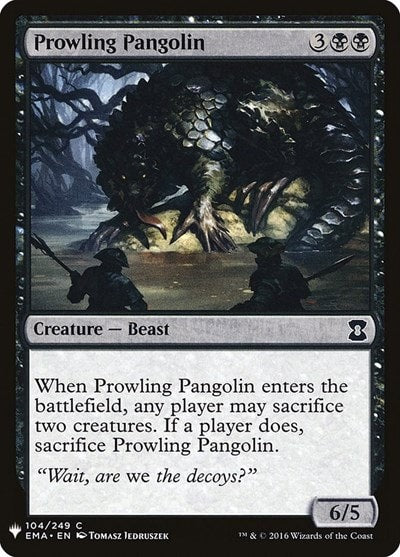 Prowling Pangolin (LIST) #104 Common (Lightly Played) The List Reprints Magic: The Gathering: 2026