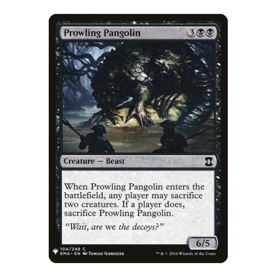 Prowling Pangolin (LIST) #104 Common (Lightly Played) The List Reprints Magic: The Gathering: 2026