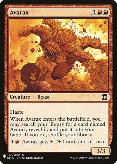 Avarax (LIST) #117 Common (Lightly Played) The List Reprints Magic: The Gathering: 2026