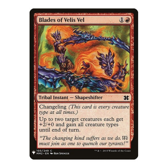Blades of Velis Vel (LIST) #105 Common (Lightly Played) The List Reprints Magic: The Gathering: 2026