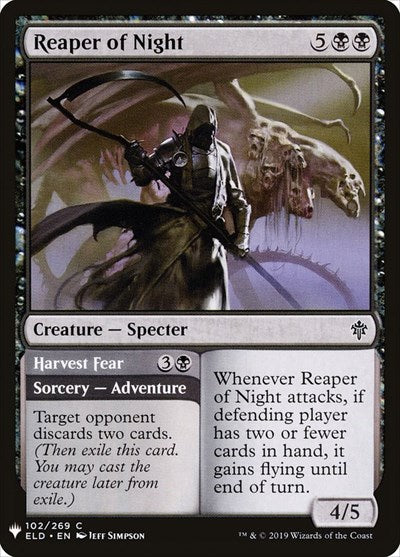 Reaper of Night (LIST) #ELD-102 Common (Lightly Played) The List Reprints Magic: 2026