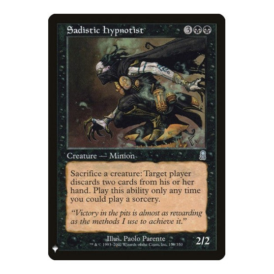 Sadistic Hypnotist (LIST) #159 Uncommon (Lightly Played) The List Reprints Magic: The Gathering: 2026