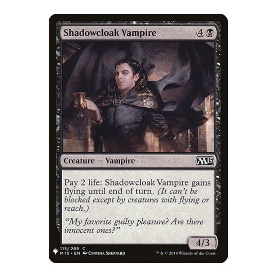 Shadowcloak Vampire (LIST) #113 Common (Lightly Played) The List Reprints Magic: The Gathering: 2026
