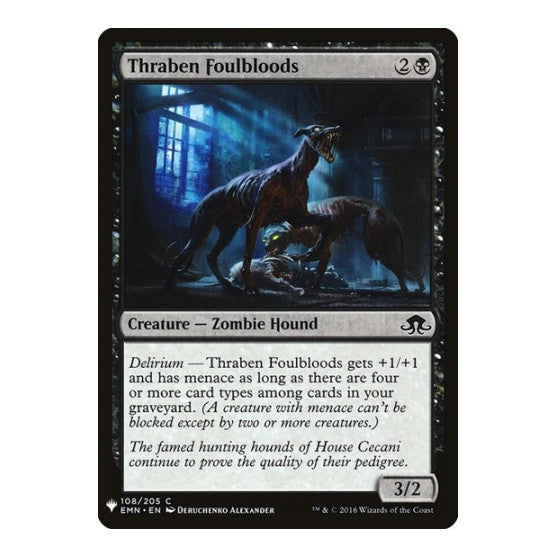 Thraben Foulbloods (LIST) #108 Common (Lightly Played) The List Reprints Magic: The Gathering: 2026