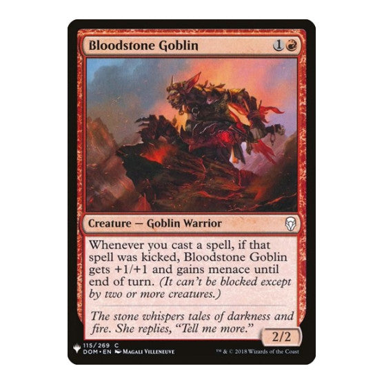 Bloodstone Goblin (LIST) #115 Common (Lightly Played) The List Reprints Magic: The Gathering: 2026
