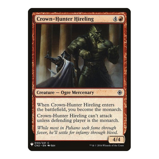Crown-Hunter Hireling (LIST) #50 Common (Lightly Played) The List Reprints Magic: The Gathering: 2026