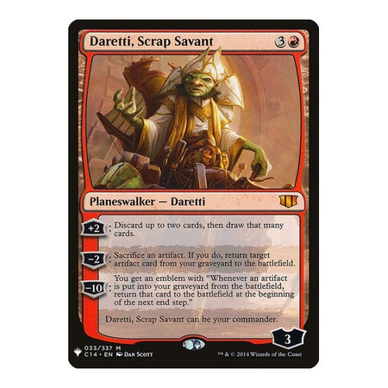 Daretti, Scrap Savant (C14) (LIST) #033/337 Mythic Rare (Lightly Played) The List Reprints Magic: The Gathering: 2026