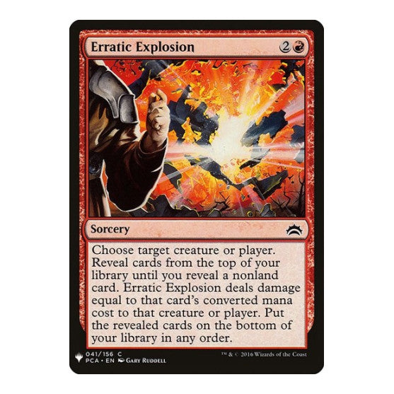 Erratic Explosion (LIST) #41 Common (Lightly Played) The List Reprints Magic: The Gathering: 2026