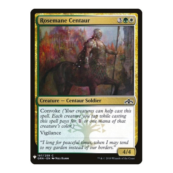 Rosemane Centaur (LIST) #197 Common (Lightly Played) The List Reprints Magic: The Gathering: 2026