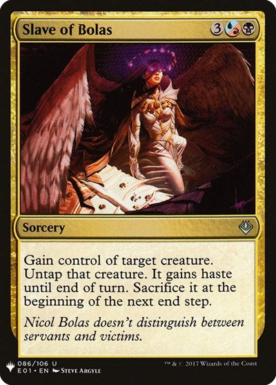 Slave of Bolas (LIST) #E01-86 Uncommon (Moderately Played) The List Reprints Magic: 2026