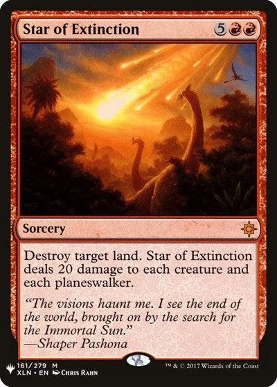 Star of Extinction (LIST) #XLN-161 Mythic Rare (Near Mint) The List Reprints Magic: 2026