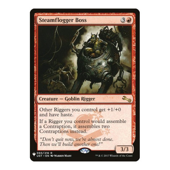 Steamflogger Boss (LIST) #093/216 Rare (Lightly Played) The List Reprints Magic: The Gathering: 2026