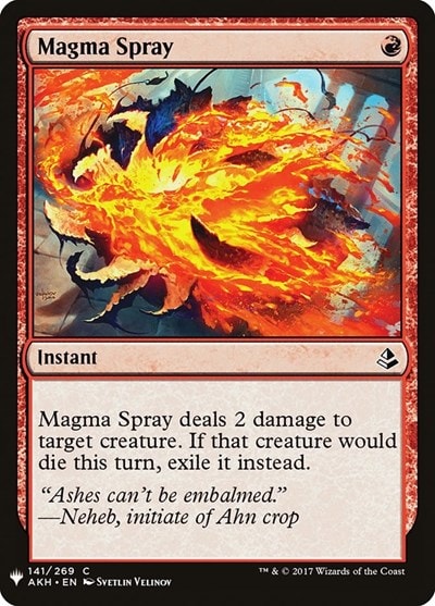 Magma Spray (LIST) #141 Common (Lightly Played) The List Reprints Magic: The Gathering: 2026