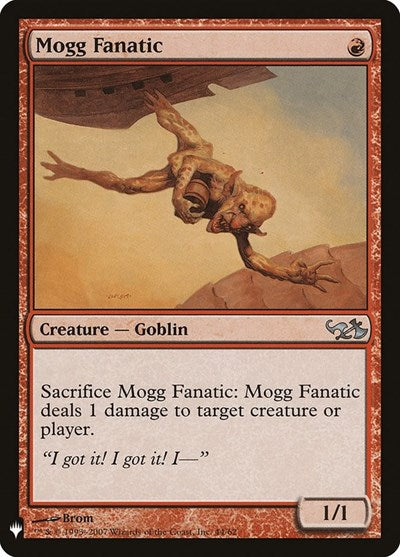 Mogg Fanatic (LIST) #DD1-44 Uncommon (Lightly Played) The List Reprints Magic: 2026