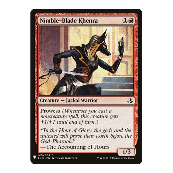 Nimble-Blade Khenra (LIST) #145 Common (Lightly Played) The List Reprints Magic: The Gathering: 2026