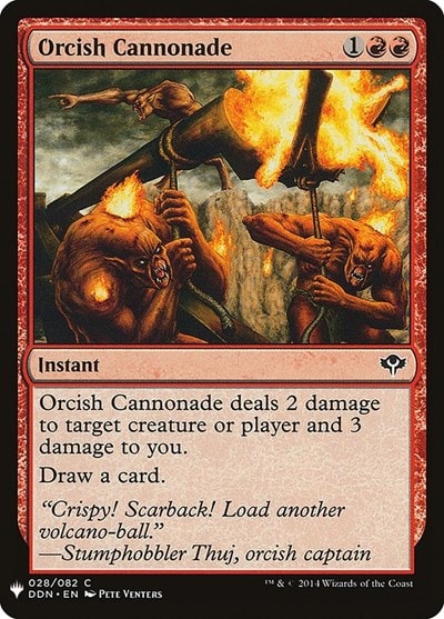 Orcish Cannonade (LIST) #28 Common (Lightly Played) The List Reprints Magic: The Gathering: 2026