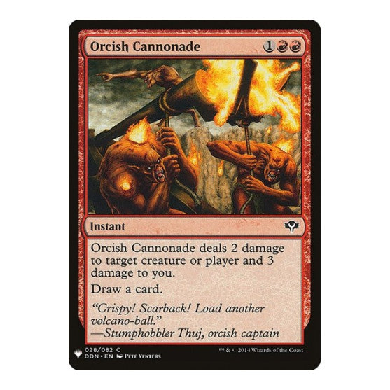 Orcish Cannonade (LIST) #28 Common (Lightly Played) The List Reprints Magic: The Gathering: 2026