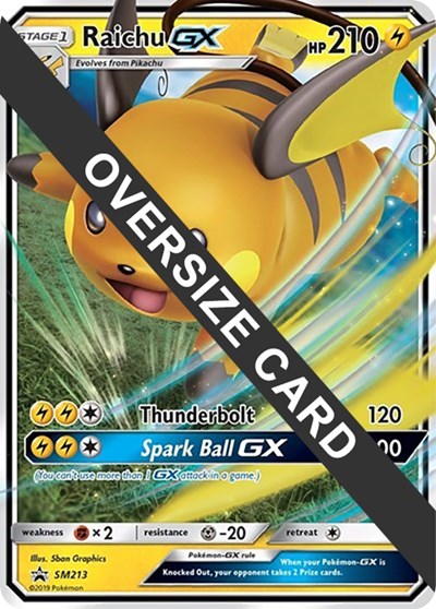 Raichu GX SM213 (PR) #SM213 Promo (Holofoil Near Mint) Jumbo Cards Pokemon: 2015