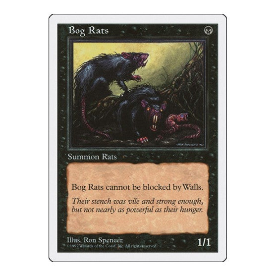 Bog Rats (5ED) #146 Common (Moderately Played) Fifth Edition Magic: The Gathering: 1997