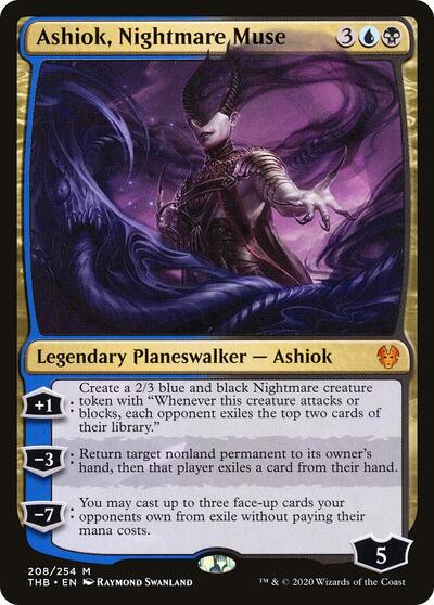 Ashiok Nightmare Muse (THB) #208 Mythic Rare (Near Mint) Theros Beyond Death Magic: The Gathering: 2020
