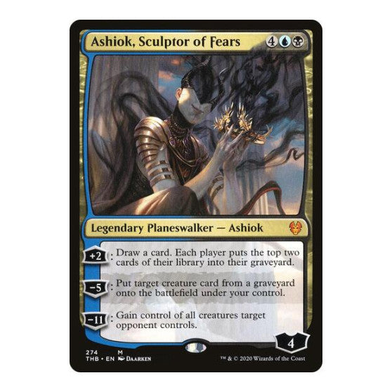 Ashiok Sculptor of Fears (THB) #274 Mythic Rare (Foil Lightly Played) Theros Beyond Death Magic: The Gathering: 2020