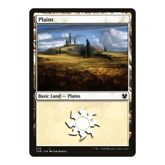 Plains 278 (THB) #278 Land (Foil Lightly Played) Theros Beyond Death Magic: The Gathering: 2020