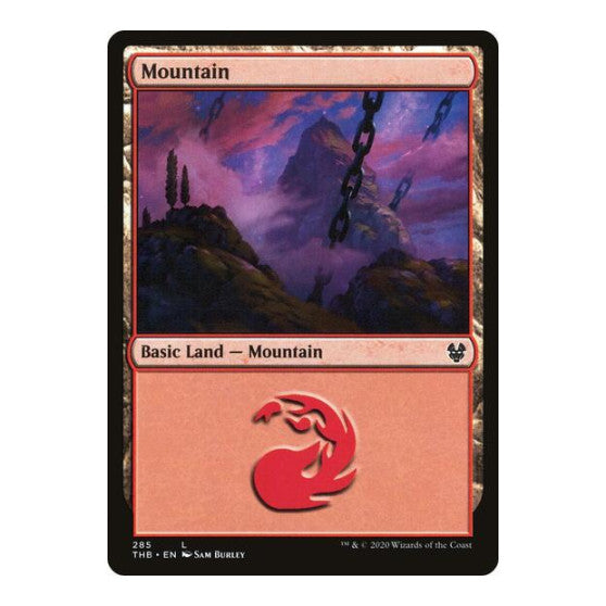Mountain 285 (THB) #285 Land (Foil Lightly Played) Theros Beyond Death Magic: The Gathering: 2020