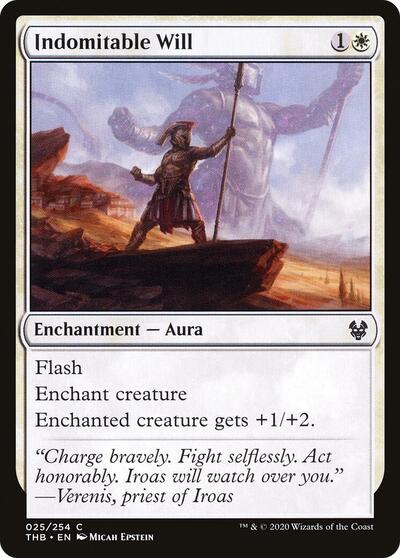 Indomitable Will (THB) #25 Common (Lightly Played) Theros Beyond Death Magic: 2020